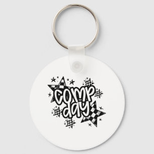 Cute Comp Day Cheer Comp Season Cheerleading Compe Keychain