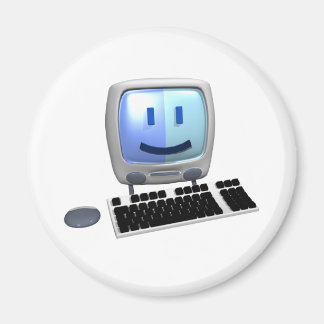 Cute computer face. magnet