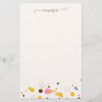 Cute Confetti Signature Script   Post-it Notes
