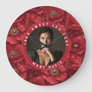 Cute Configurable Anemones Charm Beach Party Large Clock