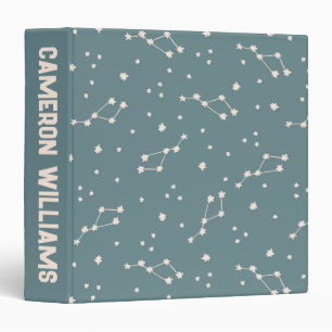 Cute Constellation Sky Pattern Binder