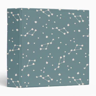 Cute Constellation Sky Pattern Binder