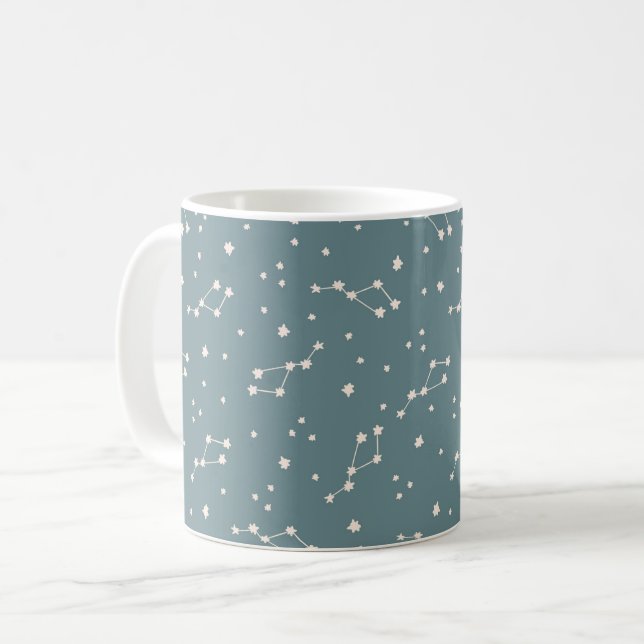 Cute Constellation Sky Pattern Coffee Mug (Front Left)