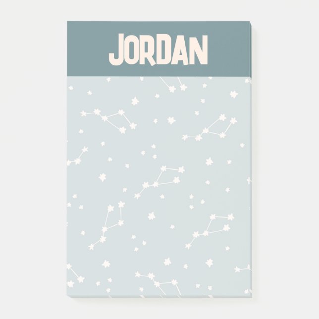 Cute Constellation Sky Pattern Post-it Notes (Front)