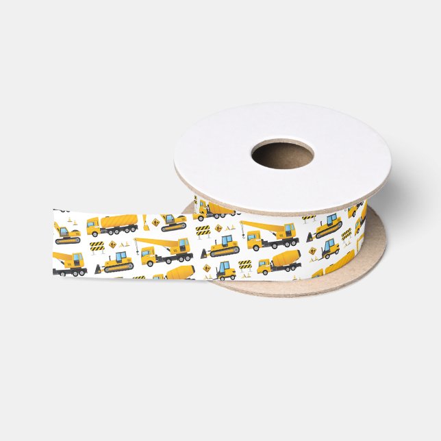 Cute Construction Dump Truck Party Gifts Favours Satin Ribbon (Spool)
