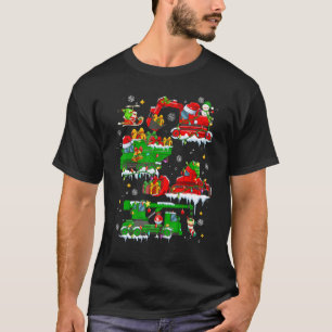 Cute Construction Vehicle Christmas Lights Truck K T-Shirt