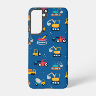 Cute Contruction Movers Pattern Samsung Galaxy Case