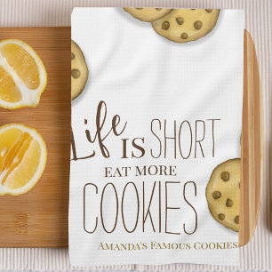 Cute Cookie Baking Personalized Kitchen Towel
