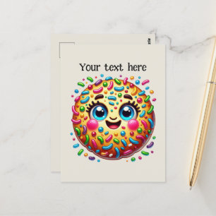 Cute cookie lovers customize postcard