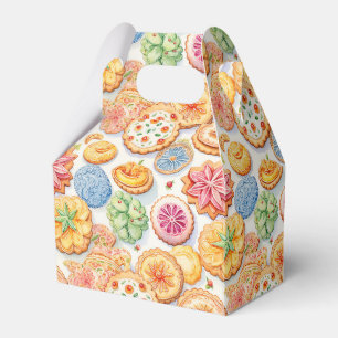 Cute cookie party tiled pattern  favor box