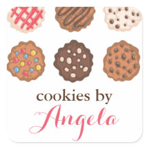 Cute Cookies Cookie Business Bakery Product Label