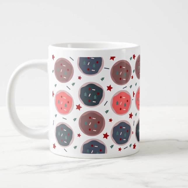 Cute Cookies Spinkles Bakery Sweet  Large Coffee Mug (Left)