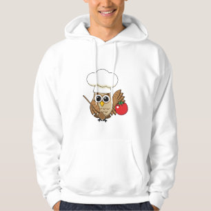 Cute Cooking Owl Cartoon Hoodie