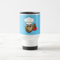 Cute Cooking Owl Cartoon
