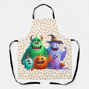Cute & Cool, Halloween Monsters Apron