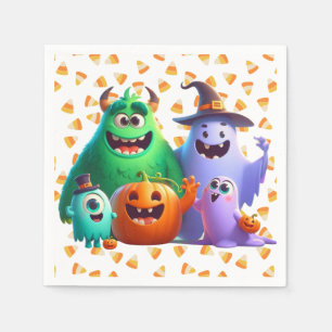 Cute & Cool, Halloween Monsters Napkin