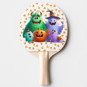 Cute & Cool, Halloween Monsters Ping Pong Paddle