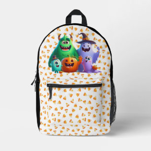 Cute & Cool, Halloween Monsters Printed Backpack