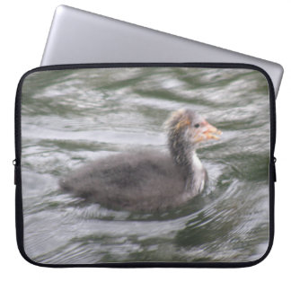 Cute Coot Chick on Choppy Waters Laptop Sleeve