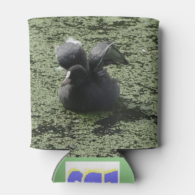 Cute Coot, ready to Fly, Can Cooler (Back)