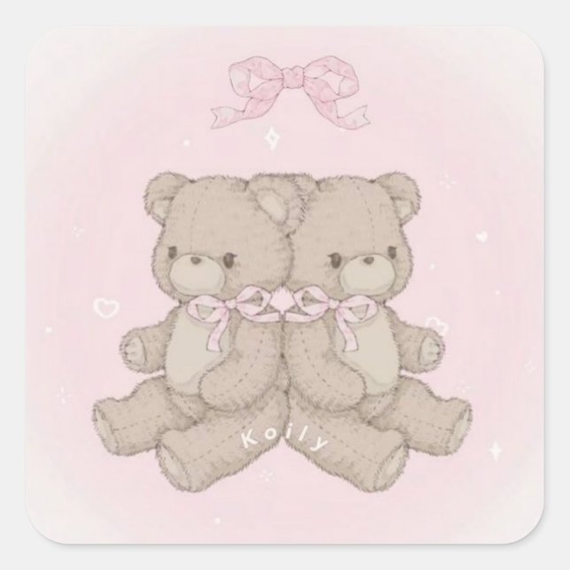 cute coqqete sticker (Front)