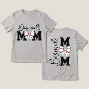 Cute Coquette Baseball Mom Tri-Blend Shirt