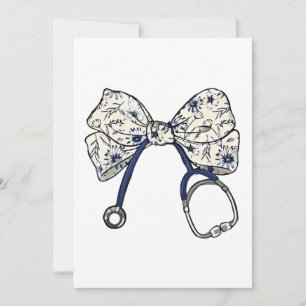 Cute Coquette Bow Coquette Bow Nurse Nursing Invitation