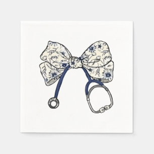Cute Coquette Bow Coquette Bow Nurse Nursing Napkin