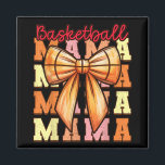 Cute Coquette Bow Game Day Basketball Mama For Mom Magnet<br><div class="desc">Cute Coquette Bow Game Day Basketball Mama For Mom Girls _1</div>