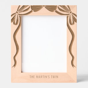 Cute Coquette Bow Laser Picture Etched Frames
