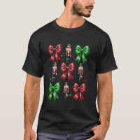 Cute Coquette Bow Nutcracker Squad Christmas Famil