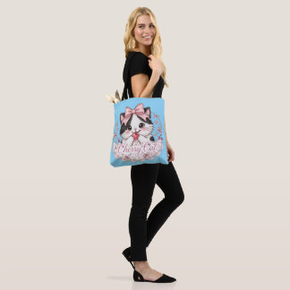 Cute Coquette Cherry Cat Tote Bag 