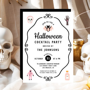 Cute Coquette Halloween Costume Party Invitation