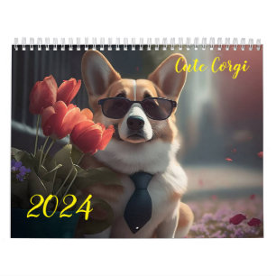 Cute Corgi. 2024 Calendar