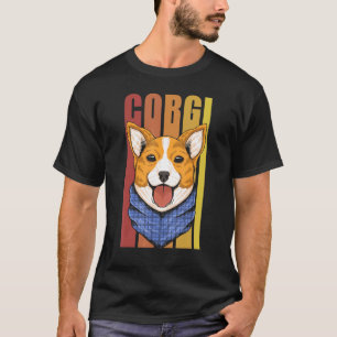Cute Corgi Bandana For Welsh Corgi Dog T-Shirt