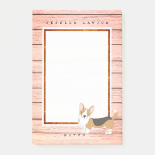 Cute Corgi Boardwalk Notes