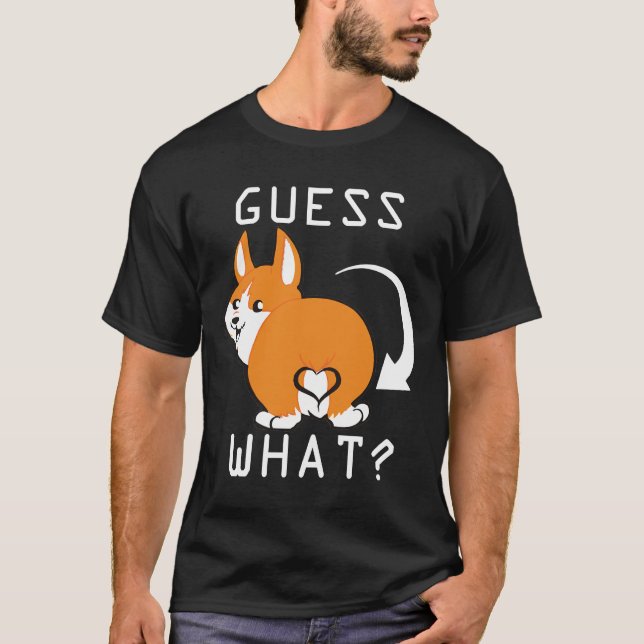 Cute Corgi Butt Essential T-Shirt (Front)