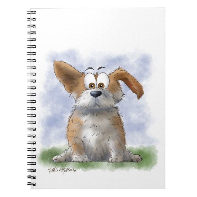 Cute Corgi Cartoon Notebook (Front)