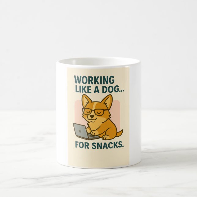 Cute Corgi Coffee Mug (Center)