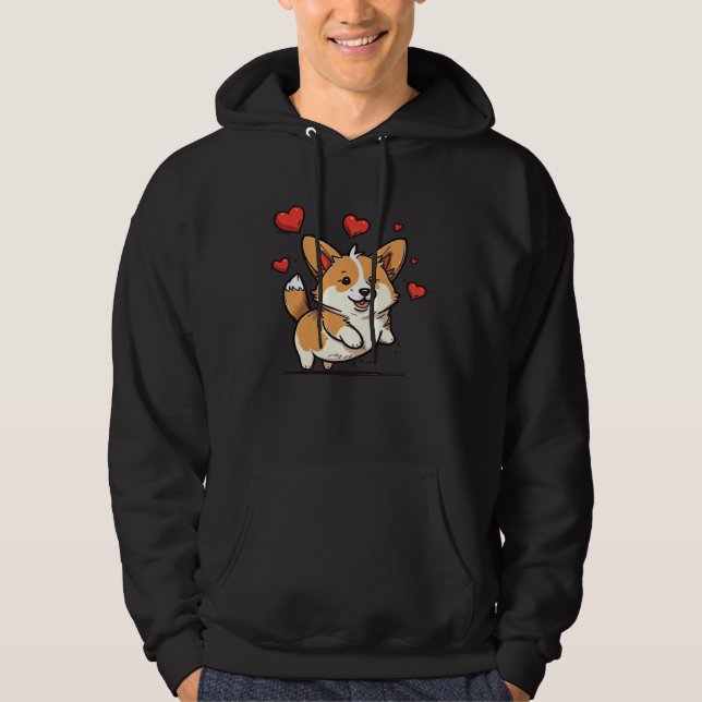 Cute Corgi Cool Pembroke Welsh Corgi  13 Hoodie (Front)
