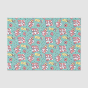 Cute Corgi Cupid Bow Arrow Pattern Valentine's Day Tissue Paper