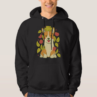 Cute Corgi Dog And Frog 1 Hoodie