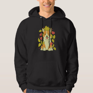 Cute Corgi Dog And Frog Hoodie