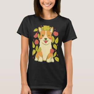 Cute Corgi Dog And Frog T-Shirt