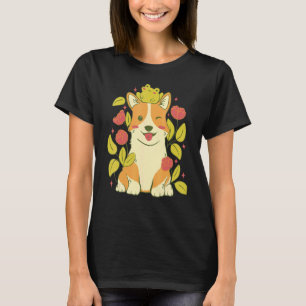 Cute Corgi Dog And Frog T-Shirt