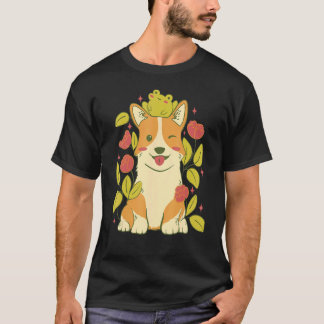 Cute Corgi Dog And Frog T-Shirt