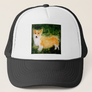 Cute Corgi Dog Art Trucker Hat
