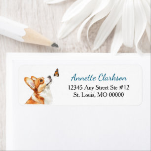 Cute Corgi Dog Butterfly Wonder