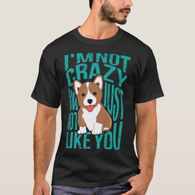 Cute Corgi Dog Premium   T-Shirt (Front)