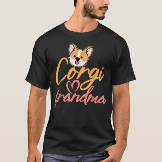 Cute Corgi Dog Tshirt Corgi Grandma Nana Dog Lover